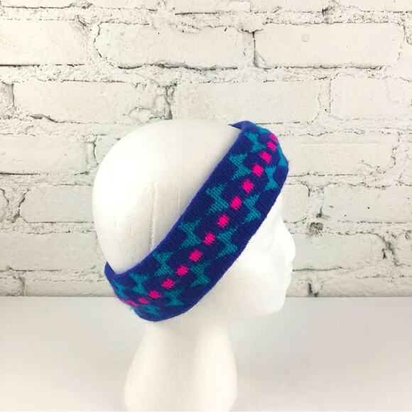 Vintage Neon Abstract Head Band Warmer - Picture 2 of 9